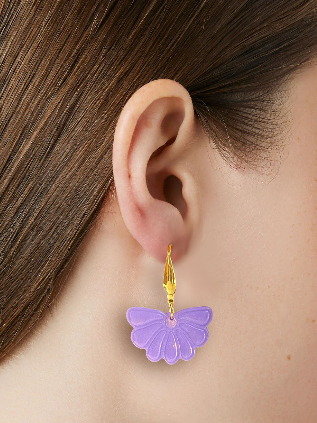 Purple Flower Dangle
