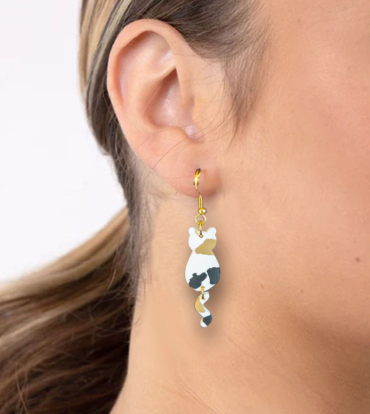 Multicolored Kitty Dangles