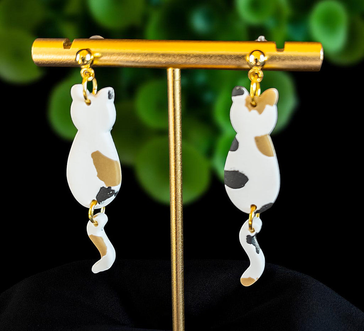 Multicolored Kitty Dangles