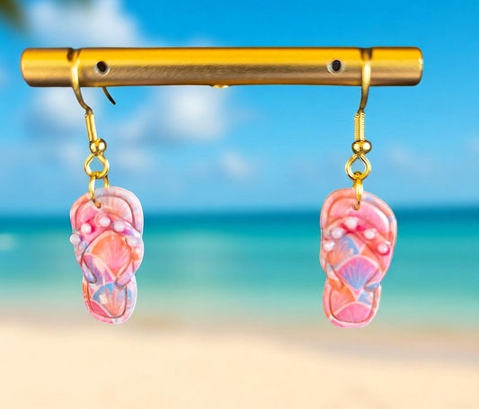 Pink Flip Flop Dangles