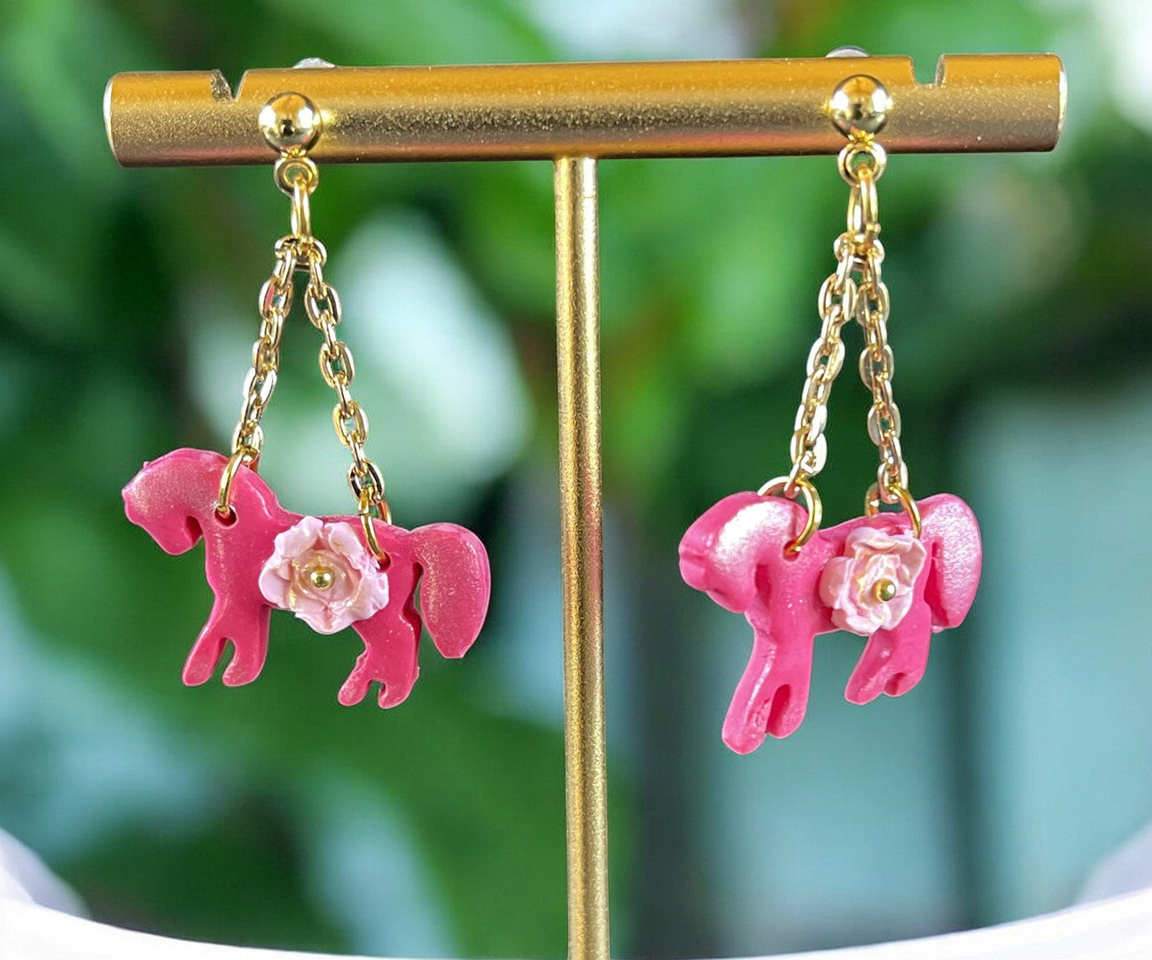 Pink Pony Dangles