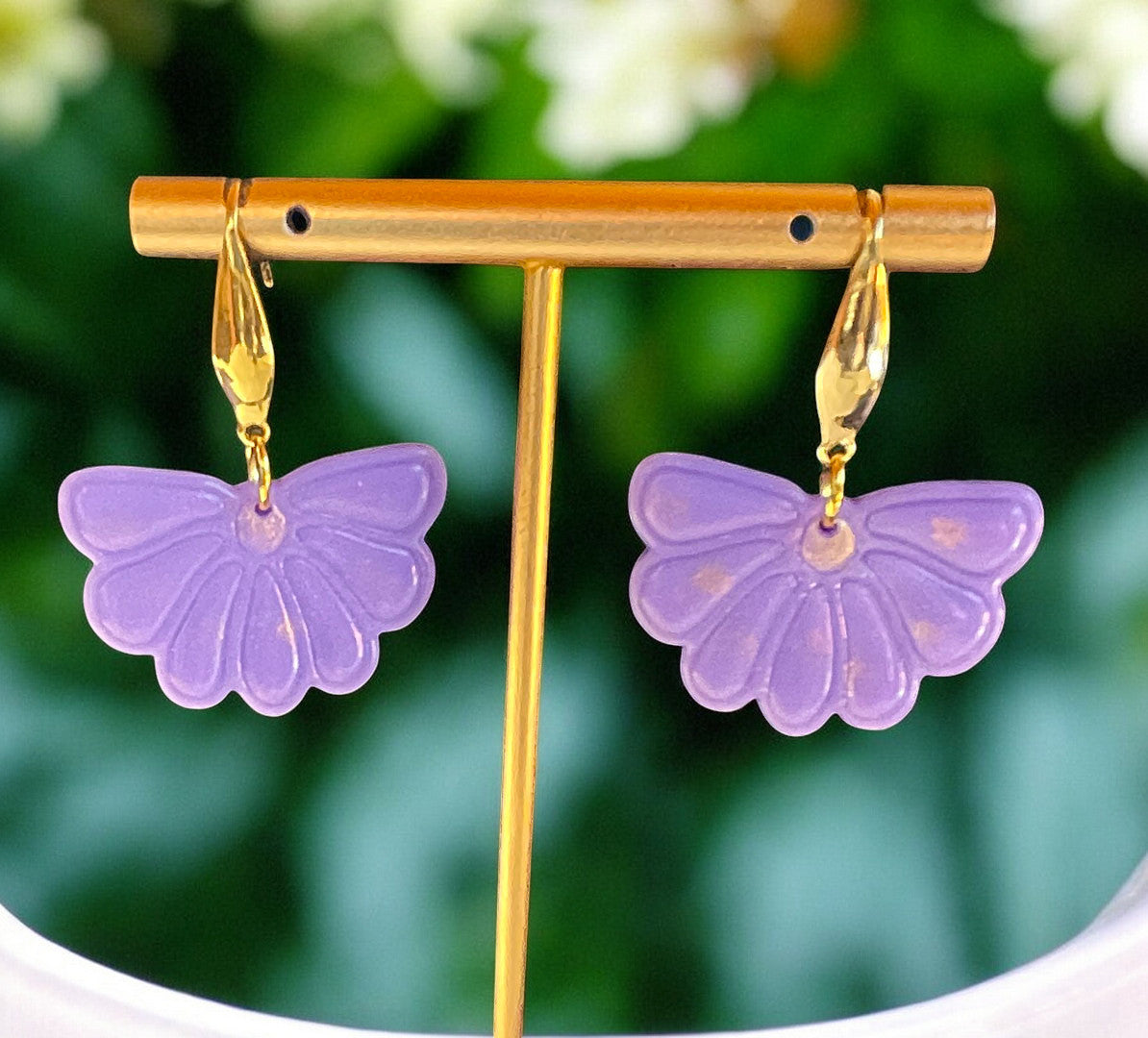 Purple Flower Dangle
